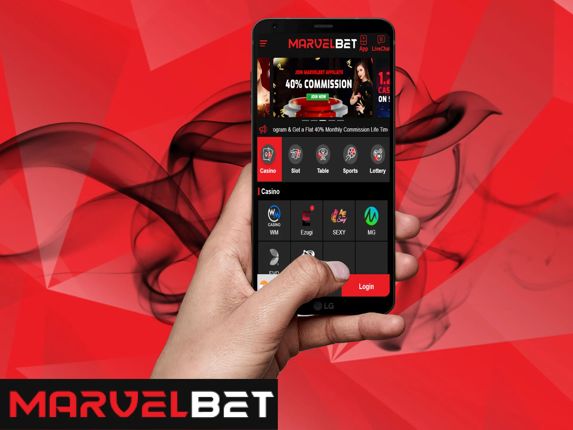 Install the MarvelBet app on your Android smartphone with no problems.