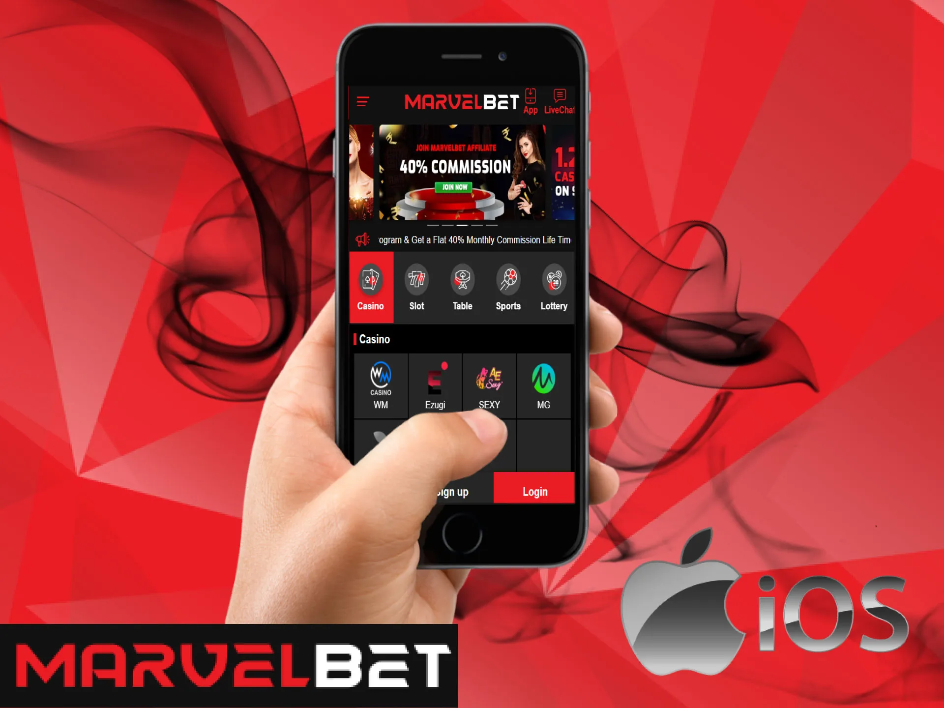 Most modern iPhones and iPads can install the MarvelBet app.