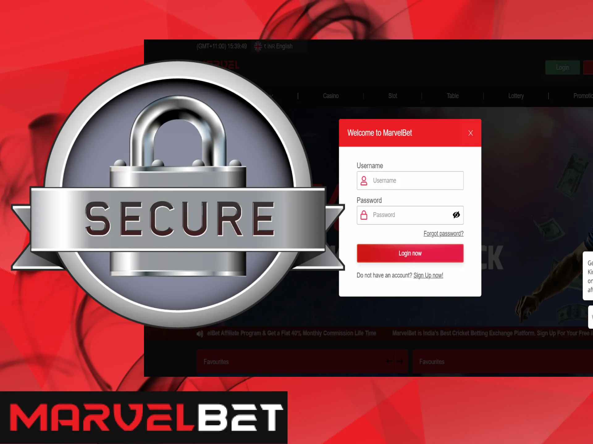 Your data is absolutely safe in the MarvelBet app.